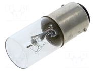 Filament lamp: bayonet; BA15D; warm white; 12VDC; 12VAC; 5W WERMA