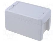 Enclosure: multipurpose; X: 80mm; Y: 151mm; Z: 90mm; BOCUBE; ABS; grey BOPLA