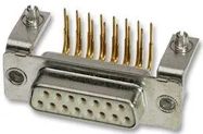 SOCKET, D, FILTERED, PCB, R/A, 15WAY