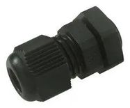 CABLE GLAND, PA, 6.5MM, M12, BLACK
