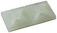 CABLE TIE MOUNT, WHITE, ADHESIVE, PK50