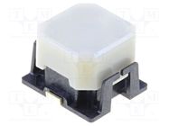 Switch: keypad; Pos: 2; SPST-NO; 0.05A/16VDC; white; SMT; 3.5N; B3AL OMRON Electronic Components