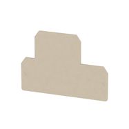 End plate (terminals), 85 mm x 1.5 mm, dark beige Weidmuller