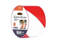 Red/white safety ribbon - 250 m - reel