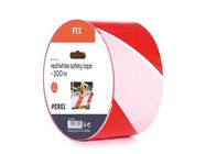 Red/white safety ribbon - 500 m - reel