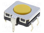 Microswitch TACT; SPST-NO; Pos: 2; 0.05A/24VDC; THT; none; 3.43N OMRON Electronic Components
