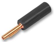 PLUG, 4MM, GOLD, SPEAKER, BLACK