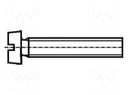 Screw; M4x16; 0.7; Head: cheese head; slotted; A2 stainless steel BOSSARD