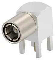 RF COAX CONN, SMB, R/A BLKHD PLUG/50 OHM