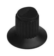 KNOB, ROUND SHAFT, NYLON, 22.71MM