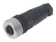 SENSOR CONNECTOR, M12, RCPT, 4POS, CABLE