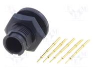 Connector: circular; socket; male; 3A; 125V; PIN: 5; EN2; soldering SWITCHCRAFT