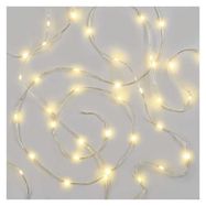 LED Christmas drop chain, 16 m, outdoor and indoor, warm white, timer, EMOS