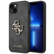 Guess 4G Big Metal Logo iPhone 14 Case - Gray, Guess