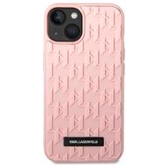 Karl Lagerfeld 3D Monogram Case for iPhone 14 Plus - Pink, Karl Lagerfeld