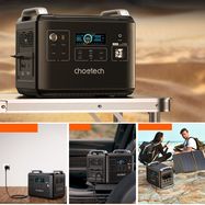Choetech portable power station LiFePO4 1997Wh 2000W power bank black (BS006 Super Mini), Choetech