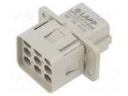 Connector: HDC; contact insert; female; EPIC H-Q; PIN: 9; 16A; 500V LAPP