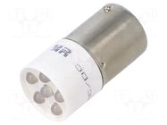 LED lamp; white; BA15S; 130VDC; 130VAC; plastic; -20÷60°C CML INNOVATIVE TECHNOLOGIES