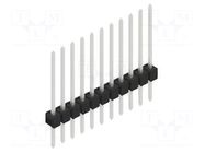 Connector: pin strips; pin header; male; PIN: 11; 3A; 250V; THT; 1x11 FISCHER ELEKTRONIK