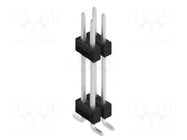 Connector: pin strips; pin header; male; PIN: 4; 3A; 250V; SMT; 2x2 FISCHER ELEKTRONIK