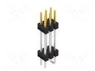 Connector: pin strips; pin header; male; PIN: 6; 3A; 250V; SMT; 2x3 FISCHER ELEKTRONIK