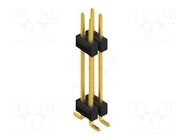 Connector: pin strips; pin header; male; PIN: 4; 3A; 250V; SMT; 2x2 FISCHER ELEKTRONIK