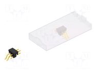 Connector: pin strips; pin header; male; PIN: 4; 3A; 250V; SMT; 2x2 FISCHER ELEKTRONIK