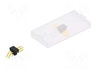 Connector: pin strips; pin header; male; PIN: 4; 3A; 250V; SMT; 2x2 FISCHER ELEKTRONIK