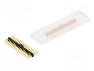 Connector: pin strips; pin header; male; PIN: 44; 3A; 250V; SMT; 2x22 FISCHER ELEKTRONIK