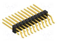 Connector: pin strips; pin header; male; PIN: 22; 3A; 250V; SMT; 2x11 FISCHER ELEKTRONIK