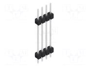 Connector: pin strips; pin header; male; PIN: 4; 3A; 250V; THT; 1x4 FISCHER ELEKTRONIK
