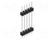 Connector: pin strips; pin header; male; PIN: 5; 3A; 250V; THT; 1x5 FISCHER ELEKTRONIK