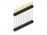 Connector: pin strips; pin header; male; PIN: 11; 3A; 250V; THT; 1x11 FISCHER ELEKTRONIK