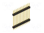 Connector: pin strips; pin header; male; PIN: 12; 3A; 250V; THT; 1x12 FISCHER ELEKTRONIK