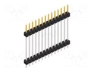 Connector: pin strips; pin header; male; PIN: 14; 3A; 250V; THT; 1x14 FISCHER ELEKTRONIK