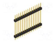 Connector: pin strips; pin header; male; PIN: 15; 3A; 250V; THT; 1x15 FISCHER ELEKTRONIK