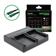 PATONA Premium Dual PD Performance charger for Canon BP-915 incl. USB-C input/output, PATONA
