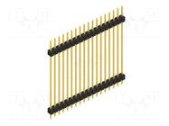 Connector: pin strips; pin header; male; PIN: 18; 3A; 250V; THT; 1x18 FISCHER ELEKTRONIK