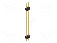 Connector: pin strips; pin header; male; PIN: 2; 3A; 250V; THT; 1x2 FISCHER ELEKTRONIK