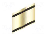 Connector: pin strips; pin header; male; PIN: 21; 3A; 250V; THT; 1x21 FISCHER ELEKTRONIK