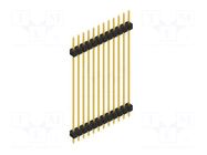Connector: pin strips; pin header; male; PIN: 12; 3A; 250V; THT; 1x12 FISCHER ELEKTRONIK