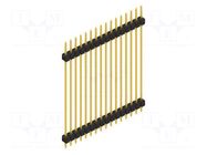 Connector: pin strips; pin header; male; PIN: 16; 3A; 250V; THT; 1x16 FISCHER ELEKTRONIK