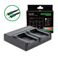  PATONA Premium Dual PD Performance charger for Sanyo DB-L90 incl. USB-C input/output, PATONA