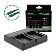  PATONA Premium Dual PD Performance charger for Canon BP-110 incl. USB-C input/output, PATONA