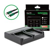  PATONA Premium Dual PD Performance charger for Panasonic VW-VBD26 incl. USB-C input/output, PATONA