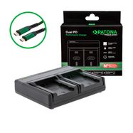  PATONA Premium Dual PD Performance charger for Fuji NP-W235 incl. USB-C input/output, PATONA