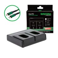  PATONA Premium Dual PD Performance charger for Panasonic DMW-BLK22 incl. USB-C input/output, PATONA