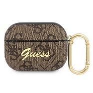 Guess GUAP4GSMW AirPods Pro cover brown / brown 4G Script Metal Collection, Guess