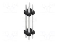 Connector: pin strips; pin header; male; PIN: 4; 3A; 100V; THT; 2mm FISCHER ELEKTRONIK