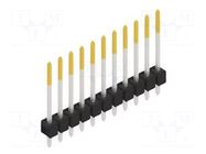 Connector: pin strips; pin header; male; PIN: 11; THT; 3A; 250V; 1x11 FISCHER ELEKTRONIK